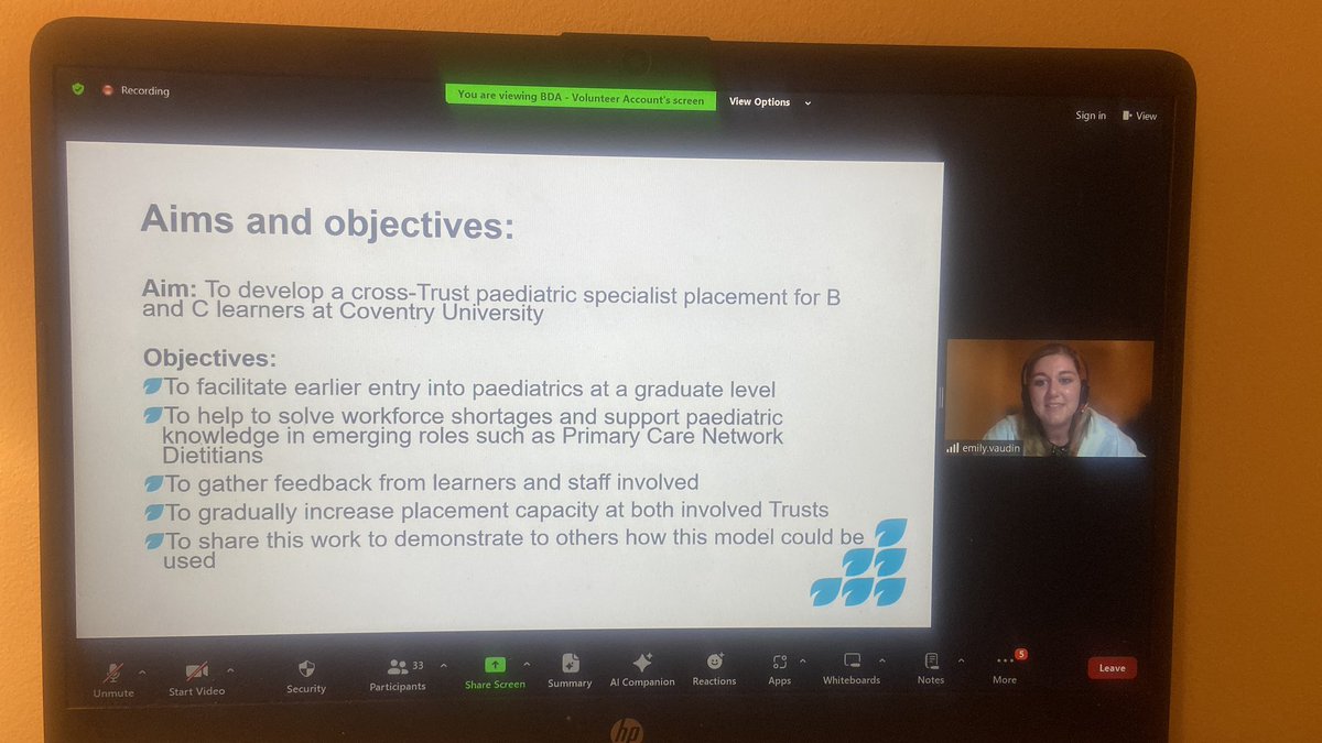 Welcome <a href="/emilyvaudin/">Emily Vaudin RD</a> (Community Paediatric Dietitian) - Providing further information on a Paediatric Specialist Placement 
✔️ Method/Approach 
✔️ Feedback from Learners 
✔️ Successes/Challenges
✔️ Future Vision
