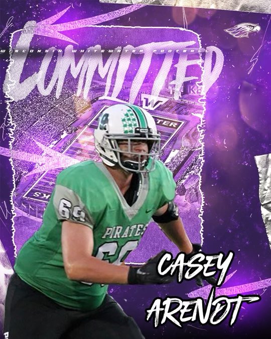 I’m proud to announce my commitment to UW - Whitewater! I would love to thank <a href="/CoachTShields/">Tim Shields</a> and all of the <a href="/GoPiratesFB/">Port Washington Football</a> staff for supporting me throughout the process. Can’t wait to continue on as a Warhawk!!