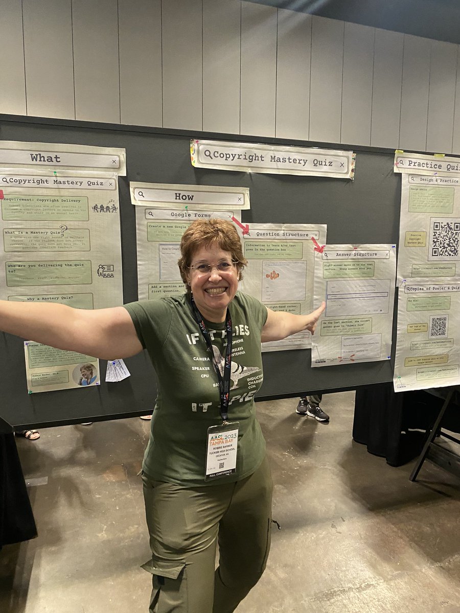 teresaminnaugh's tweet photo. Love learning from one of the very best and most dedicated media specialists out there @Media_Barber @DCSDEdMedia #aasl33 Poster Session https://t.co/OmaMRme46V