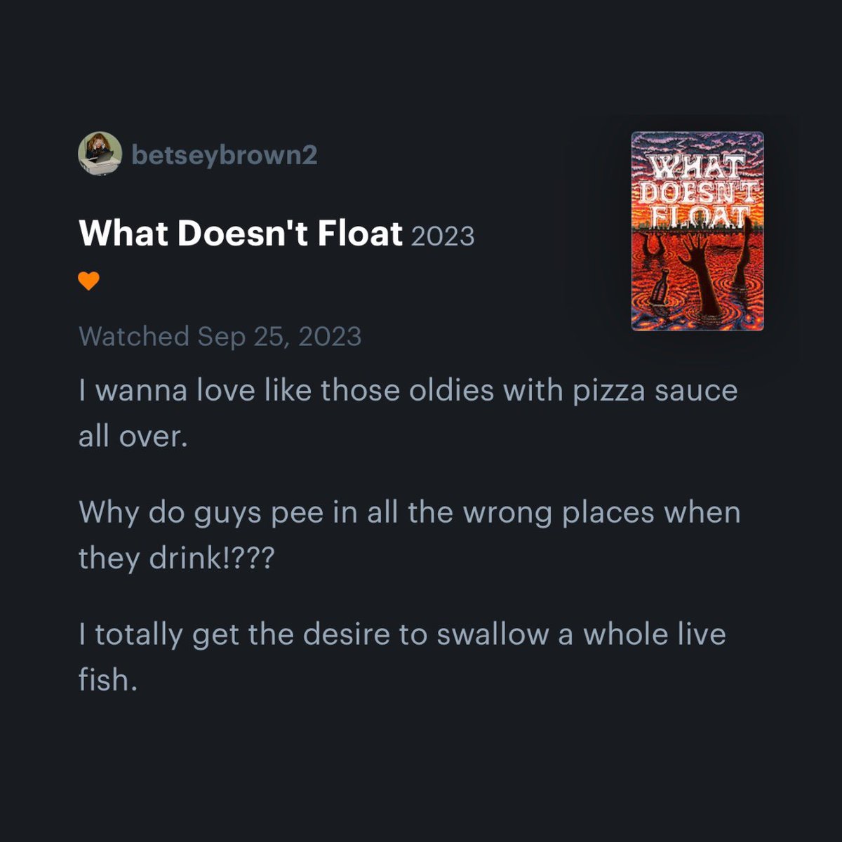 CircleCollectv's tweet photo. What the kings &amp; queens of @letterboxd have to say about #WhatDoesntFloat 👑 

LA is back this weekend ft’ing a Q&amp;A Sun with Luca Balser &amp; @claytatum at @musichall3 + opens Toronto at @RevueCinema w/ Luca in attendance Friday. Check https://t.co/usFrajKVHx for all tix &amp; more 🌊 https://t.co/f7n4IPx2xm