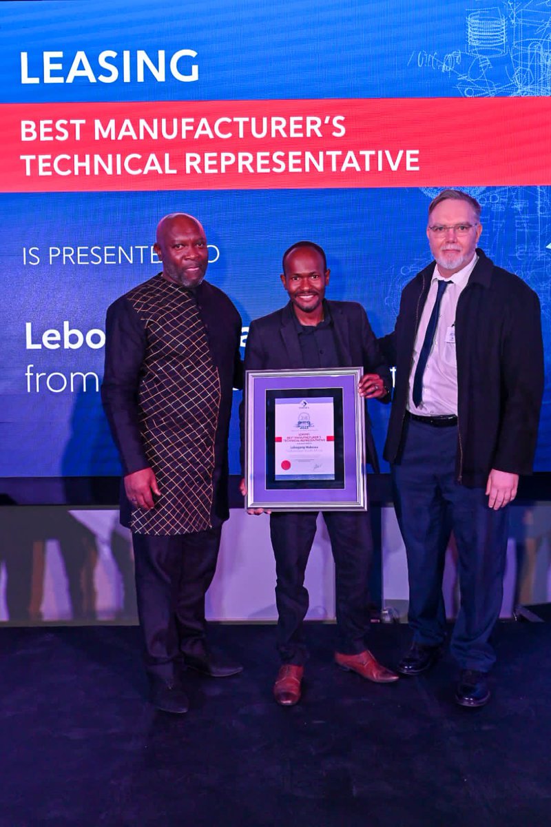 Savrala's tweet photo. Kudos to Lebo Mabowa from @VolkswagenSA ! Voted the best Technical Representative in the Leasing section at SAVRALA's MOTY Awards. #SAMOTY2023 #LeasingTech https://t.co/a9UcEDvXOf