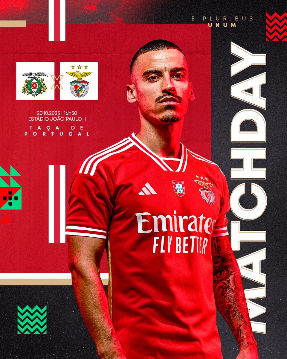 𝗠𝗔𝗧𝗖𝗛𝗗𝗔𝗬! 💪

⚽ SC Lusitânia vs. #SLBenfica
🏆 3.ª Eliminatória da Taça de Portugal
🕗 16:30 (PT Continental)
🏟 Estádio João Paulo II
📺 Sport TV 1

#SCLSLB #TaçadePortugal