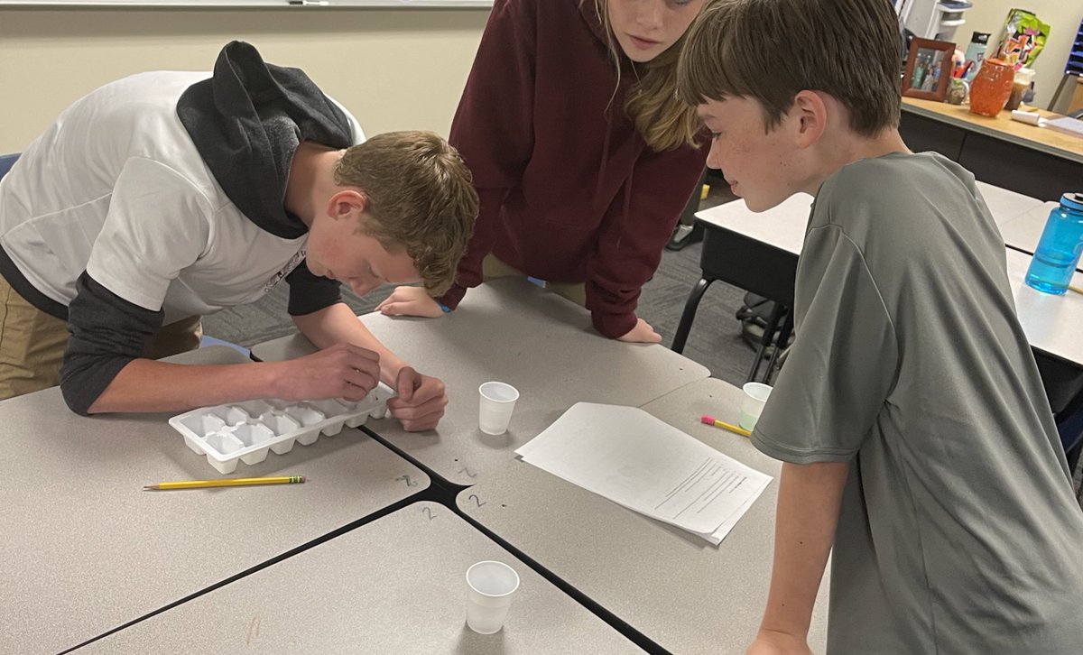 potter_252's tweet photo. Learning about plant nutrients with a lab. Fun times in our @IvyHawnSuhr Intro to Ag class. #ivyhawnproud https://t.co/II7cButvY0