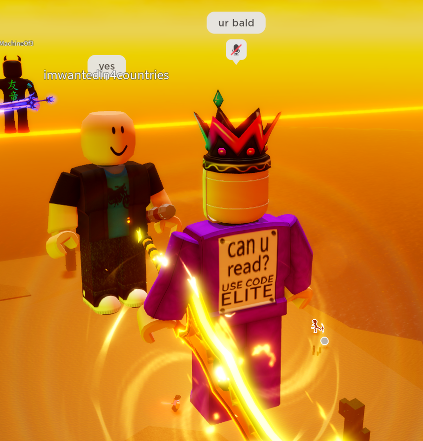 Elitelupus on X: people are so nice on Roblox Blade Ball don't you think?   / X