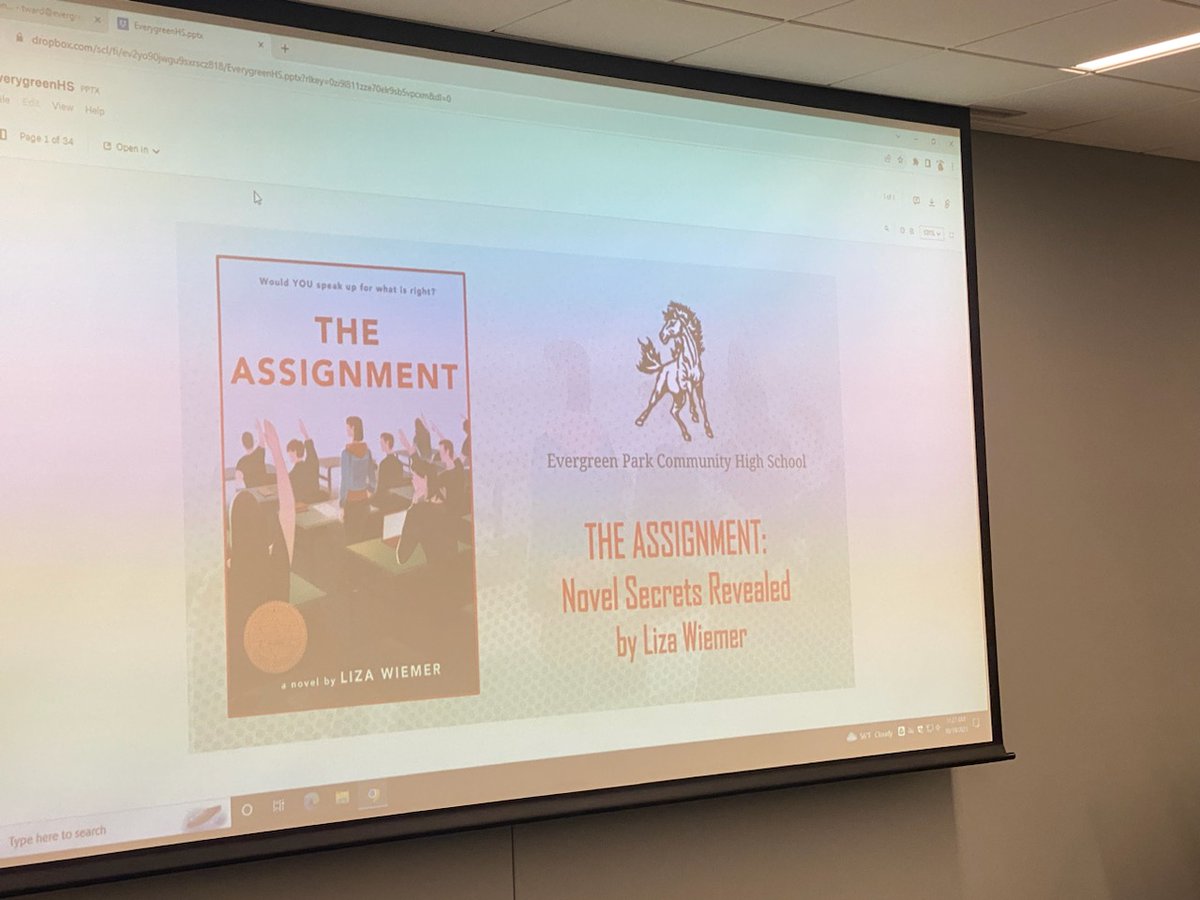 DrWardEPCHS's tweet photo. What an amazing day! #MustangsRead enjoyed lunch with the author of "The Assignment" @LizaWiemer This 2024 Illinois Abe Lincoln Teen Choice Book is an amazing story based on real-life events. Thank you to @1Book1Marist and @epplibrary for partnering to bring her to Chicagoland. https://t.co/oOWtyPKliE