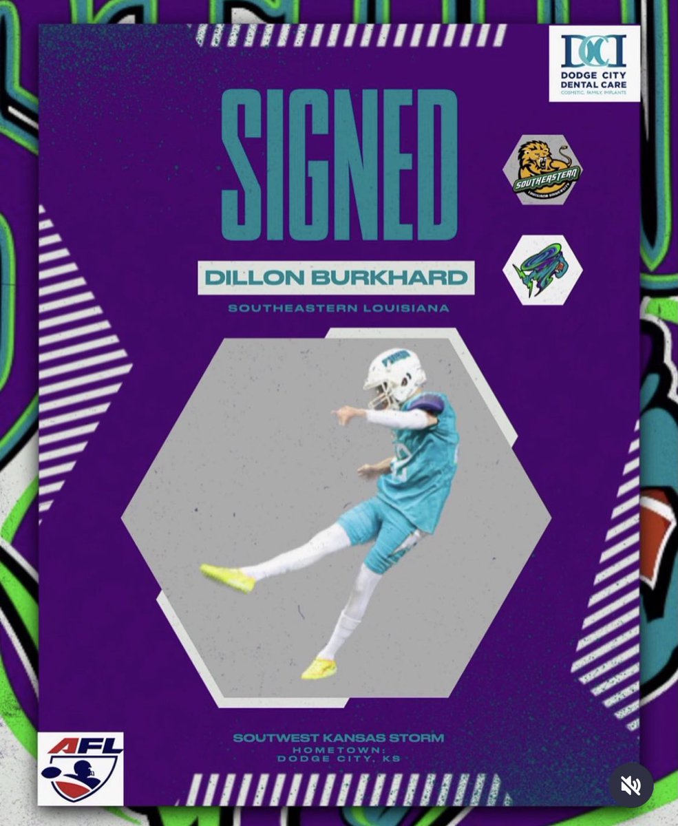 JustinAaronUH91's tweet photo. @GoConqsFB @LionUpFootball alum @DillonBurkhard is back with the @swksStormFball for another season. 

The Storm have joined a new league for 2024. The Storm are now members of the @OfficialAFL 

@GoConqs @JuCoFootballACE @GoLion09 https://t.co/wcDlYUy7nI