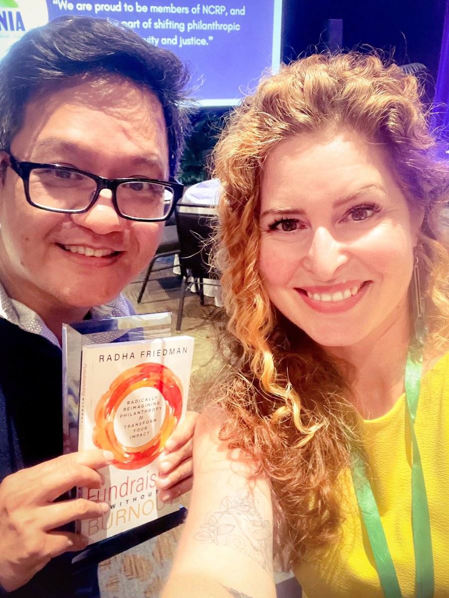 radhafriedman's tweet image. I heard people talk about #burnout in philanthropy a hundred times at the  #2023unitysummit but the only one to make me laugh and not cry was @NonprofitAF 
#fundraisingburnout