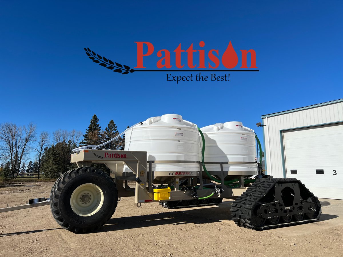 All of our Liquid Fertilizer Wagons are available with different tire options depending on your soil conditions. This PLS5210 wagon is outfitted with Soucy Tracks to reduce compaction/increase floatation. Call us today for more information: 1-866-509-0715 liquidsystems.net/field-equipmen…