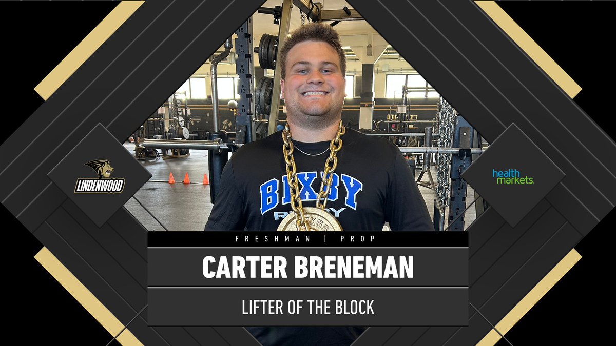 Coach Dom Dolce has named Carter Breneman one of his Lifters of the Block! Congrats Carter!