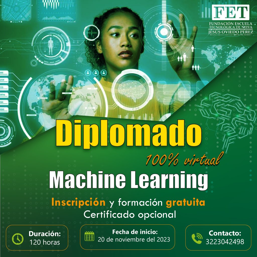 yosoyfet's tweet photo. Descubre el poder de la Inteligencia Artificial en nuestro Diplomado en Machine Learning. Únete a nosotros y aprende cómo crear soluciones inteligentes y revolucionarias.

¡Inscríbete ahora por medio del siguiente link https://t.co/xAXCztVt8l https://t.co/ylFh6VQAID