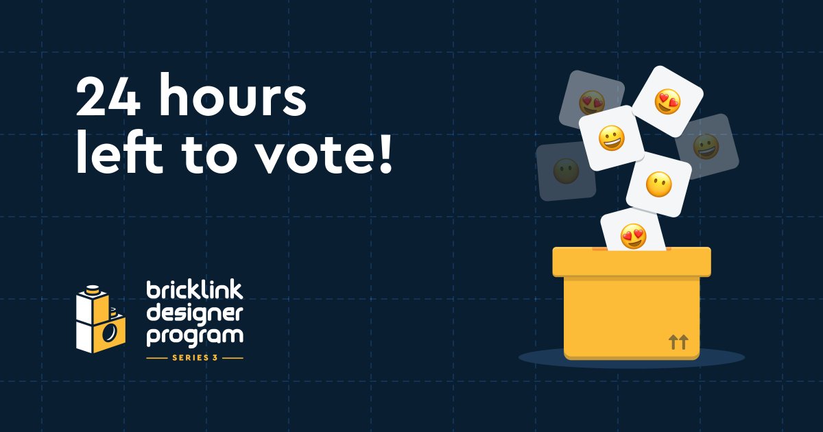 BrickLink's tweet photo. Time is running out to get those votes in! Crowd Support for BrickLink Designer Program Series 3 ends October 20 at noon Pacific US time.
https://t.co/FrTDkHrb70
#LEGO #BrickLink #BrickLinkStudio #BDPSeries3 https://t.co/klxCngQpeH
