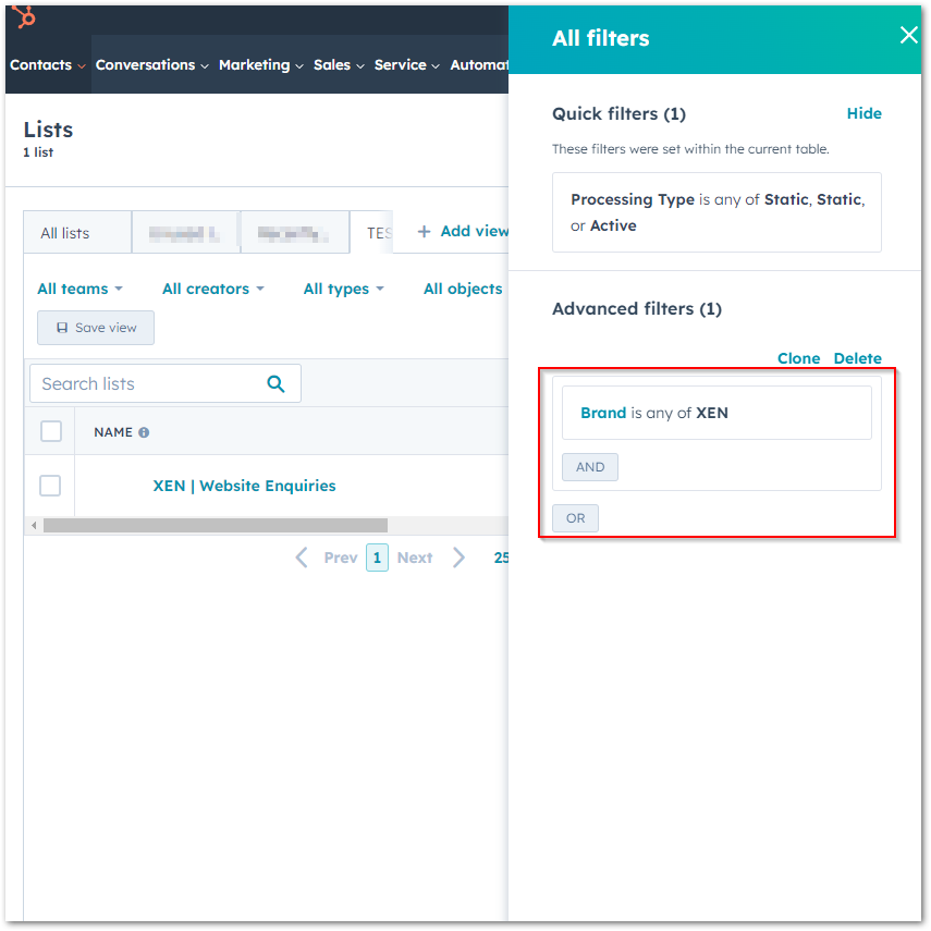 Loving the new beta feature in #HubSpot - 'List Custom Properties'. Use these to better organise, filter, and create tailored views for your lists. Similar to contact views, you can limit who can access them - either private, specific team, or everyone.