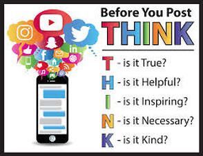 Secondary Tip #4 for #DigCitWeek. Digital Drama is a real thing. It is important to use the T.H.I.N.K. method before posting thing online to avoid creating or engaging in digital drama. #RUNDLC