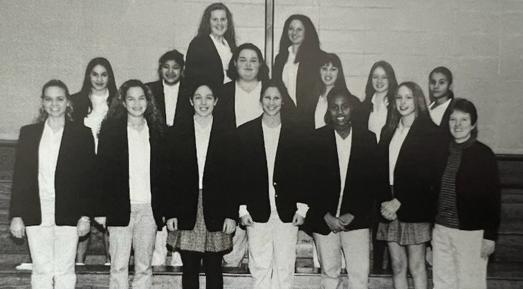 OCHS_Pittsburgh's tweet photo. The OC blazer was once a staple in our student's closets. The pockets were epic, fitting an entire TI83+ calculator in there! Should we bring these back since Blazers are trending again? Share your best blazer picture with us! 🧥🦅🎓💛 #OCthrowback #OC35thAnniversary https://t.co/DnOzN3AxYH