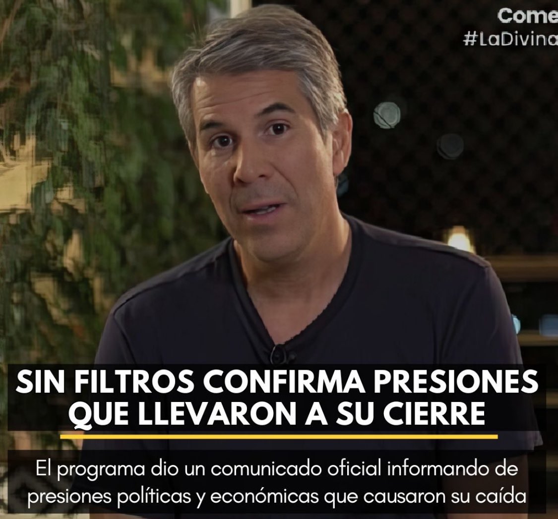 zona_libertaria's tweet photo. Confirmado, lo que era obvio, EL GOBIERNO logró cerrar uno de los mejores programas de debate político del país. 

@gonzalofeito sin filtro Gonzalo Feito https://t.co/HkG921YAeD