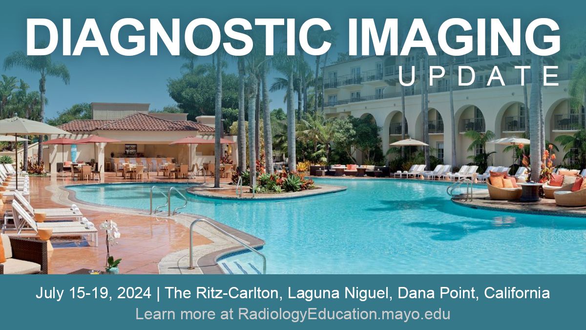 Mayo Clinic Radiology CME (@mayo_radcme) on Twitter photo 📢 The wait is over! Registration is officially open for the #DiagnosticImaging Update course! Join <a href="/mpcaserta/">Melanie P. Caserta, MD</a>, <a href="/nirvidahiya/">Nirvi Dahiya MD, FACR, FSRU, FAIUM</a>, @radsdoc82, <a href="/nellytanmd/">Nelly Tan MD (she/her)</a>, and many more <a href="/MayoRadiology/">Mayo Clinic Radiology</a> experts at the beautiful Ritz Laguna Niguel! #RadCME #MedEd buff.ly/3XdL1Vz 📢 The wait is over! Registration is officially open for the #DiagnosticImaging Update course! Join <a href="/mpcaserta/">Melanie P. Caserta, MD</a>, <a href="/nirvidahiya/">Nirvi Dahiya MD, FACR, FSRU, FAIUM</a>, @radsdoc82, <a href="/nellytanmd/">Nelly Tan MD (she/her)</a>, and many more <a href="/MayoRadiology/">Mayo Clinic Radiology</a> experts at the beautiful Ritz Laguna Niguel! #RadCME #MedEd buff.ly/3XdL1Vz