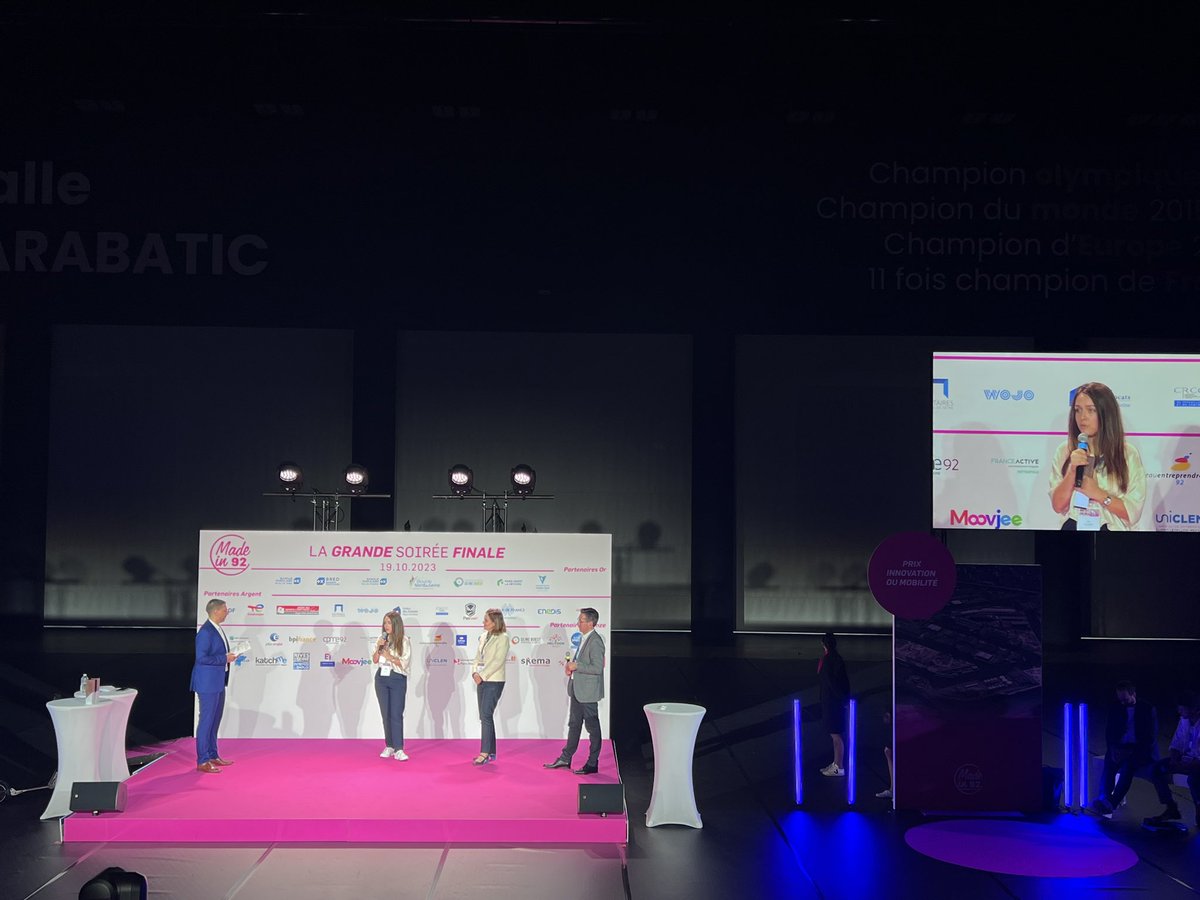 SeineOuest's tweet image. 🔴En direct | Grande Finale #Madein92 | Double récompense pour la startup #Hapaulo (@Ville_BoulogneB ) qui a également remporté le Prix de l'Internaute. Félicitations à Elisa Jolivet et Léa Guezais !