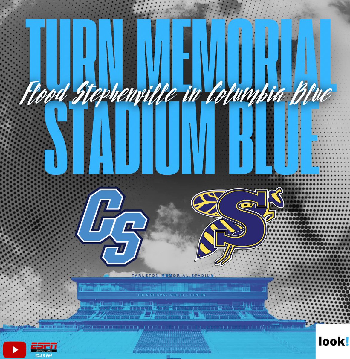 looklivestreams's tweet image. 🏡 HOME AWAY FROM HOME 🏡

Cougar fans ... it&apos;s time! Let&apos;s show up and show out in Stephenville tonight, as your China Spring Cougars take on state-ranked Stephenville at Tarleton State&apos;s Memorial Stadium! We&apos;ll see you there!

#OneSpring #BeThere