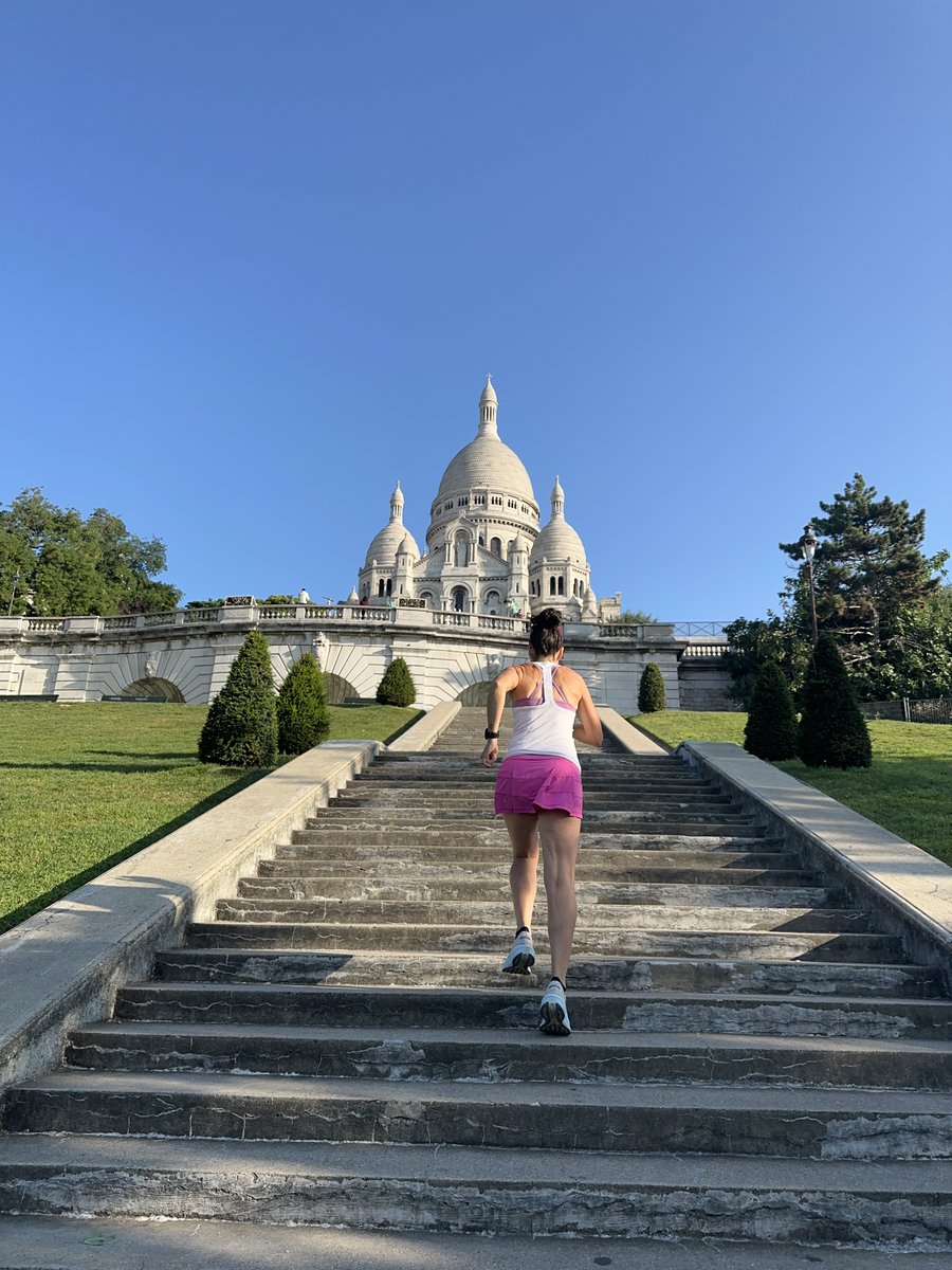 Stairs are a hidden gem for runners! They build strength & fitness. Stair workouts require quick footwork and explosive movements and can enhance your speed, agility, and coordination. They are great for cross-training and reducing the risk of overuse injuries.