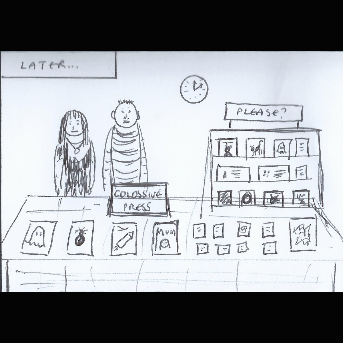 In other news... We'll be tabling @winchcomics on Saturday in a room packed with super-talented #comics and #zine creators. Hope to see you there! Please?