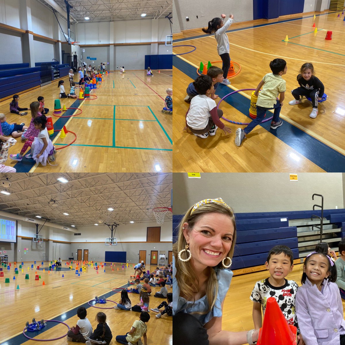 Joined my class in PE today to ride scooters through the pumpkin patch!! We love Coach Cip and all her fun games!! #kinderPE #NortonKnights