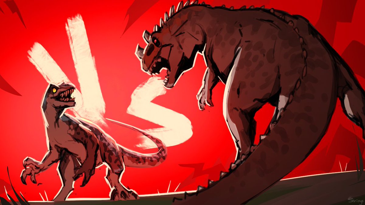 Catch my recent sketch!🦐

Utah vs Cera, who will win?
This is my first experience of drawing something like this, but if you are wondering who the winner is, you can see the full fight here youtube.com/watch?v=ntEyHI…
I hope you'll enjoy!

#art #artist #digitalart #dinosaurfights