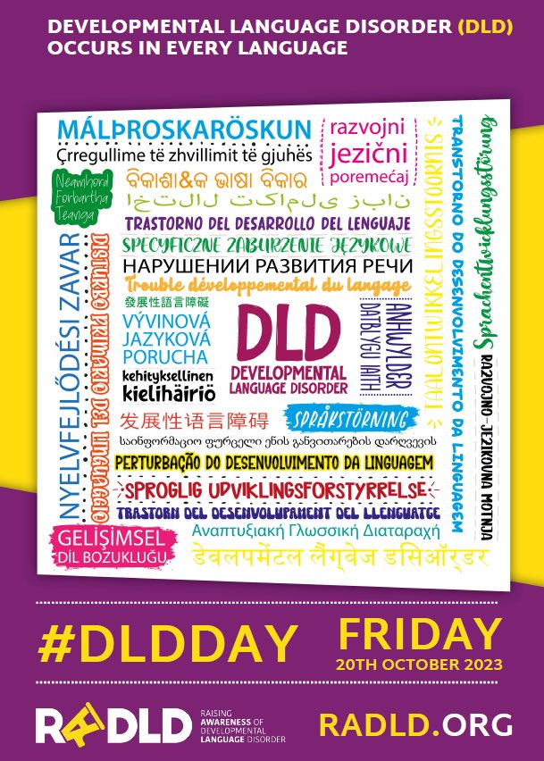 Happy #DLDday! I’ve worked with many families who experience guilt by speaking more than one language to their child with #DevLangDis. We should celebrate the wonderful gift of multilingualism! Let’s spread the word, reduce social stigma, and improve access around the world!