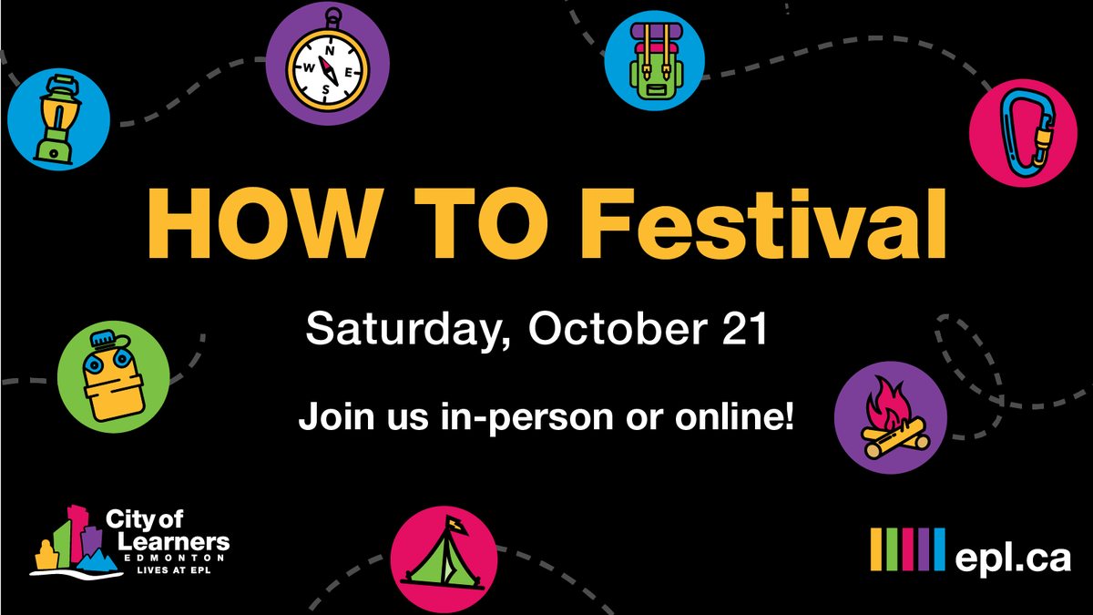 EPLdotCA's tweet photo. We continue our learning journey this weekend with our How-to Festival, where a variety of experts, from professionals to enthusiasts, will share their skills with you. Register now: https://t.co/qnrpn4aYvj 

#YEGLearningCity #UNESCOGlobalNetworkofLearningCities #YEGEvents https://t.co/fEW0VvCKrG
