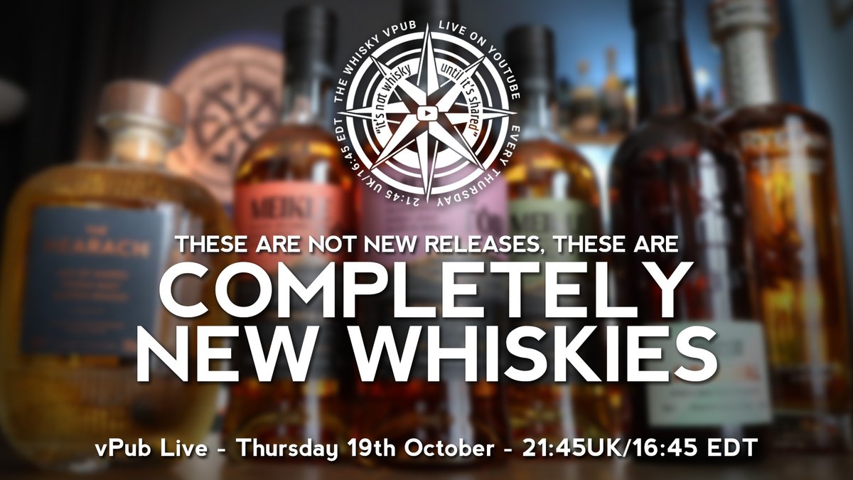 aqvavitae_sco's tweet photo. Tonight's vPub; not just new releases - completely new whiskies. These are very new things, but are they a marker of whisky today or a harbinger of its future?
Harris, Meikle Tòir/Glenallachie, Holyrood's Arrival and Inchdairnie's Ryelaw.
#barfly #vpub
https://t.co/Dyn6yxKmQF https://t.co/IIGrUC23yp