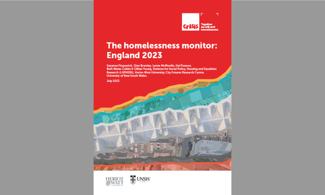 The Homelessness Monitor is a series of annual reports we produce with <a href="/ISPHERE_HWU/">I-SPHERE @ HWU</a> analysing Homelessness in Britain. To mark the publication of the English edition we're hosting a webinar on 9th Nov looking at its findings and implications. 
To sign up: bit.ly/3S3rI0s