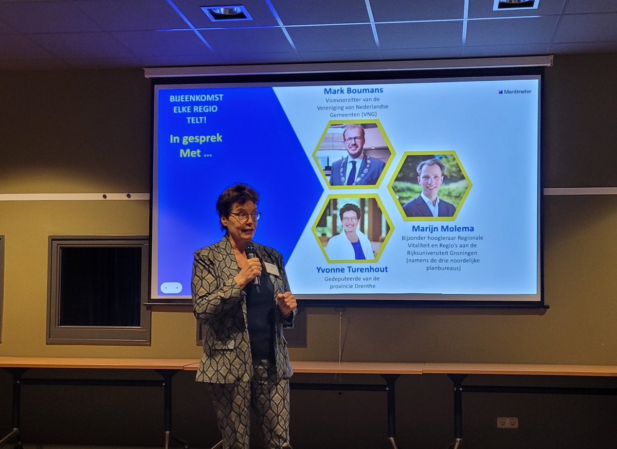 Gedeputeerde <a href="/YvonneTurenhout/">Yvonne Turenhout</a> bij bijeenkomst #elkeregiotelt: “Ik hoop dat we ook het komende kabinet kunnen voeden. Deze sessie is een mooie start”
<a href="/VerGronGem/">Vereniging van Groninger Gemeenten (VGG)</a> <a href="/VDGdrenthe/">Vereniging van Drentse Gemeenten</a> <a href="/VFG_Fryslan/">VFG Fryslan</a>
#ElkeRegioTelt