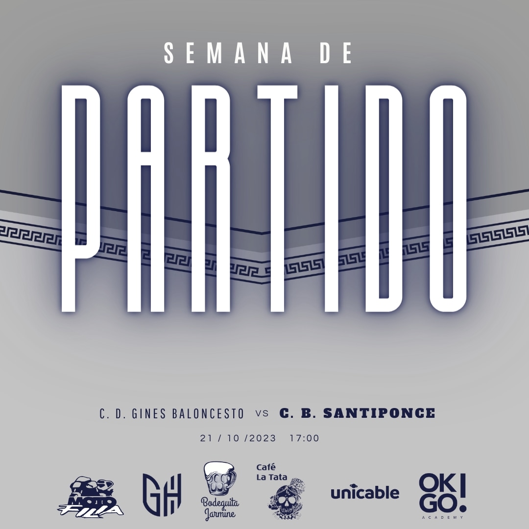 𝐒𝐄𝐍𝐈𝐎𝐑 𝐌𝐀𝐒𝐂𝐔𝐋𝐈𝐍𝐎

🏀 Jornada 2
🆚 <a href="/cdgines/">CD Gines Baloncesto</a>
⌚ 17:00
📌 Pabellón Municipal de Gines
📱 Afición FAB