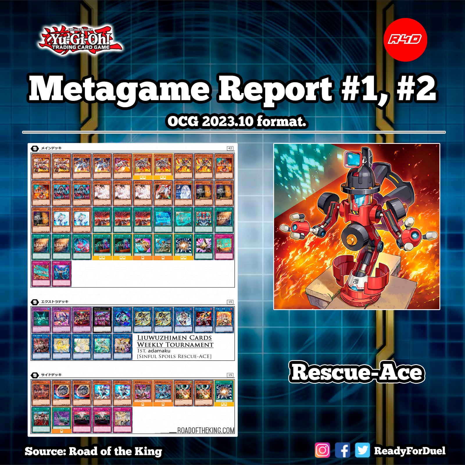 ReadyForDuel on X: OCG 2023.10 Metagame Report #1, #2   #遊戯王 #TCG #YuGiOh #MasterDuel   / X