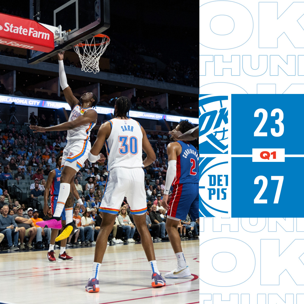 Pistons vs. Thunder Start time, where to watch, what’s the latest