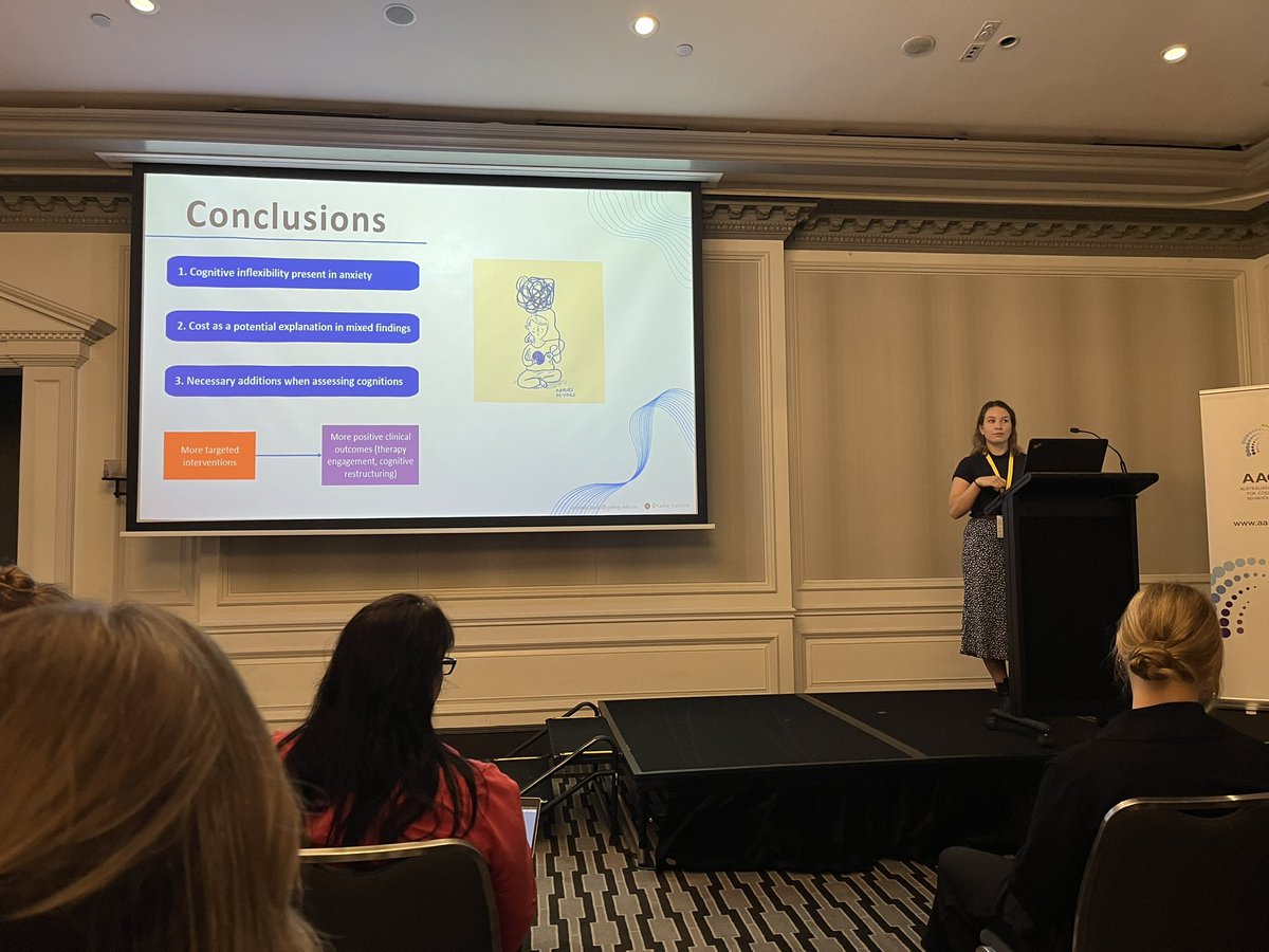 Really nice talk from <a href="/KaikoIsabelle/">Isabelle Kaiko, PhD</a> #aacbt23