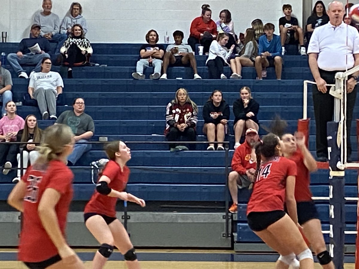 It’s a big night when Fort Osage’s finest Izzi Cobb is in attendance. Watching Fort Osage volleyball take on Grain Valley at Truman. She and Fort students hosting walk to aid Diabetes research Nov. 4…Great representative of our community!