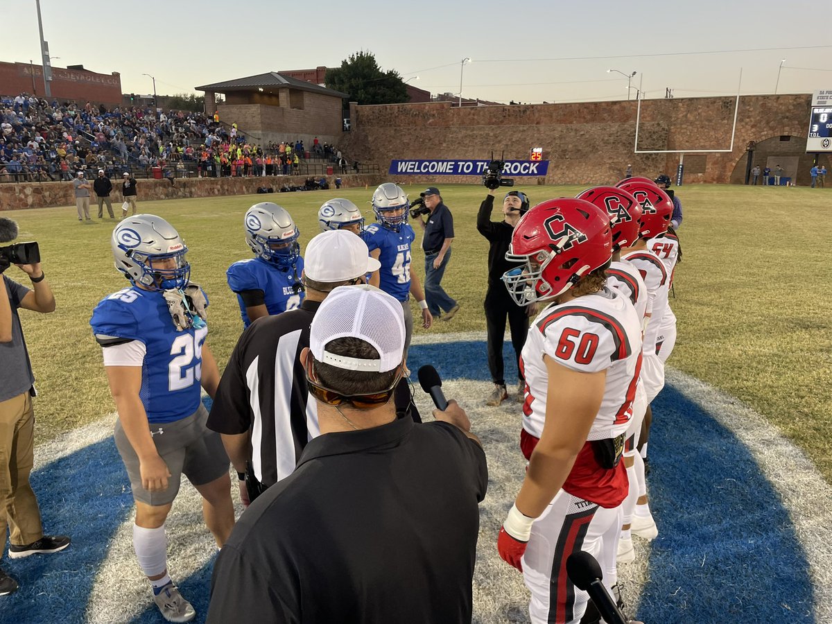 Eddie_Rado's tweet image. Here at one of truly unique stadiums in the state for a possible match-up of the year between Carl Albert (7-0) vs. Guthrie (7-0)