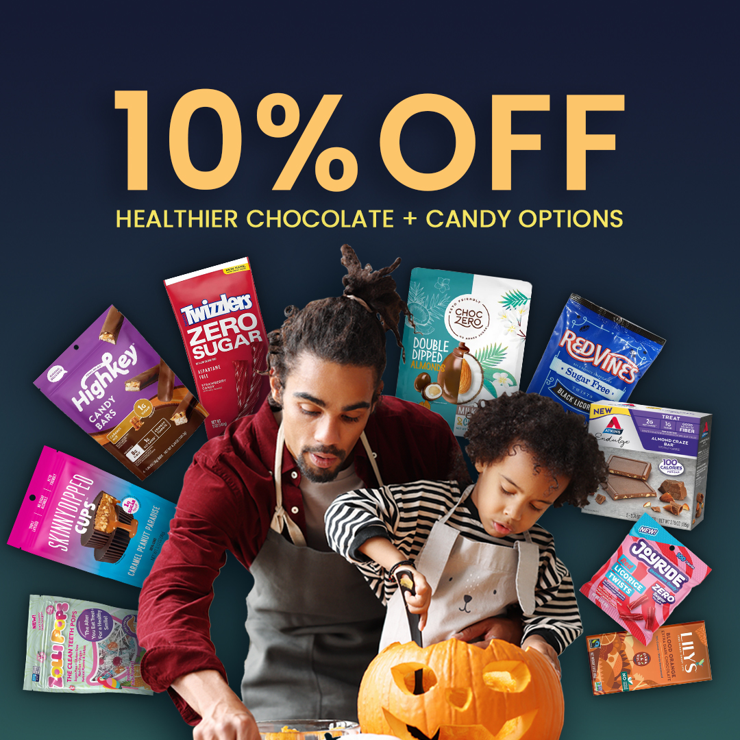 netrition's tweet image. Take 10% OFF* our collection of healthier chocolates + candies with code BOO2023 at checkout!

Shop the deal until October 23 here bit.ly/46YPFdM 
*Does not apply to recurring orders. Cannot be combined with other offers.