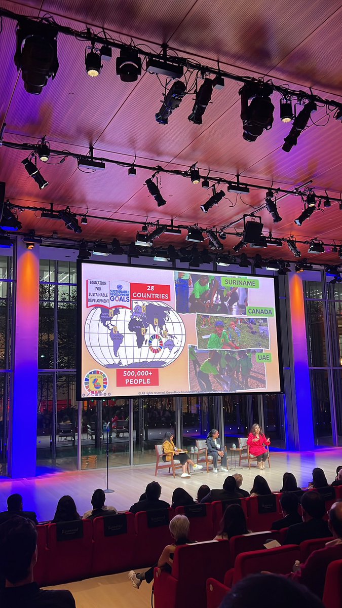 venky04's tweet photo. @SejalDesaiDFW conversation with two inspirational social entrepreneurs at the @Akanksha_India event @nytimes building https://t.co/z6z25Kr380