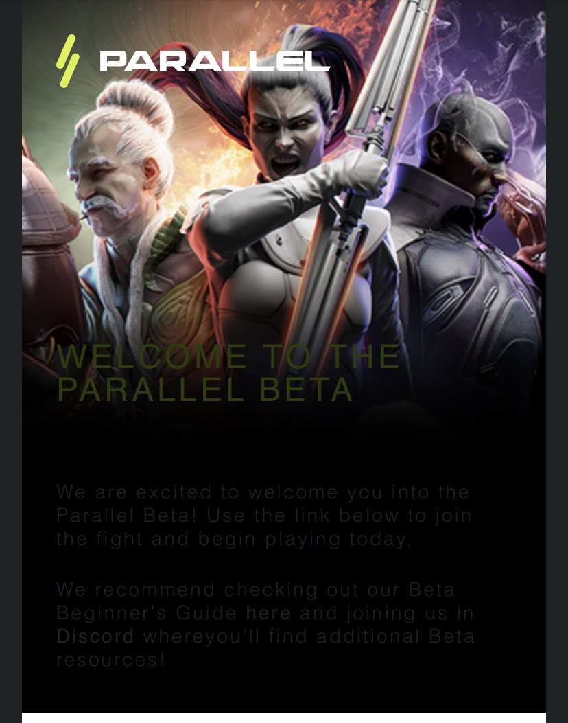 Trebla_vtx's tweet photo. Finally got into the @ParallelTCG #beta access. Can’t wait to start playing. https://t.co/dGV8MveWnc
