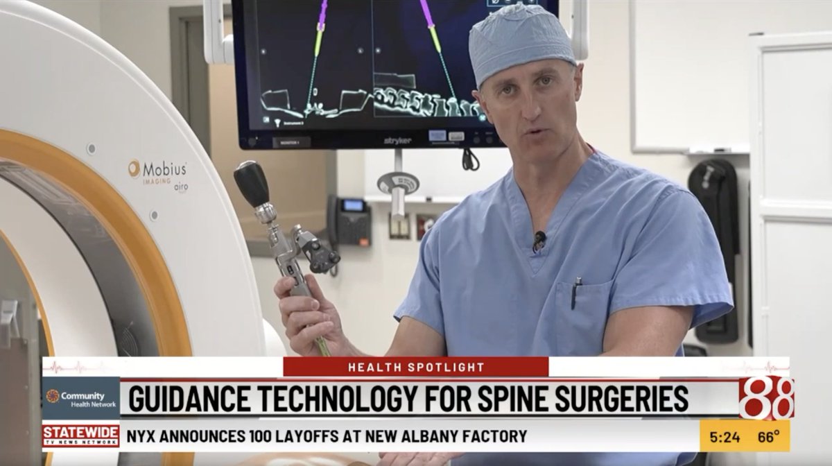 ForteOrthopedic's tweet photo. IN THE NEWS: Board-certified orthopedic spine surgeon Dr. Stephen Ritter debuted Stryker's Q Guidance System for spine patients in Indiana.
Read more from @WISH_TV: https://t.co/HsNiF4UHHz
#BackToYourForte #Orthopedics #SportsMedicine https://t.co/FslXiZ0y1R