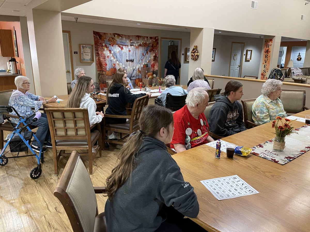 maqgirlshoops's tweet photo. We had an enjoyable afternoon engaging in some fairly entertaining conversations, as well as playing some pretty competitive bingo with the many terrific residents at Clover Ridge! Thanks again to Sally Davies and Angie Kash for allowing us the time! https://t.co/H8MV6TvEmN