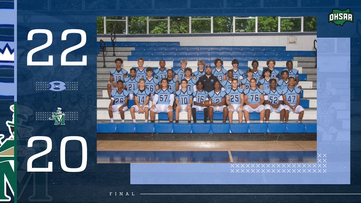 Freshman <a href="/BeneBengalsFB/">Benedictine Bengals Football</a> comes from behind and defeats <a href="/STVMAthletics/">STVM Athletics</a> 22-20. The defense pitched a shutout in the 2nd half. Congratulations on a great season. #LEAD