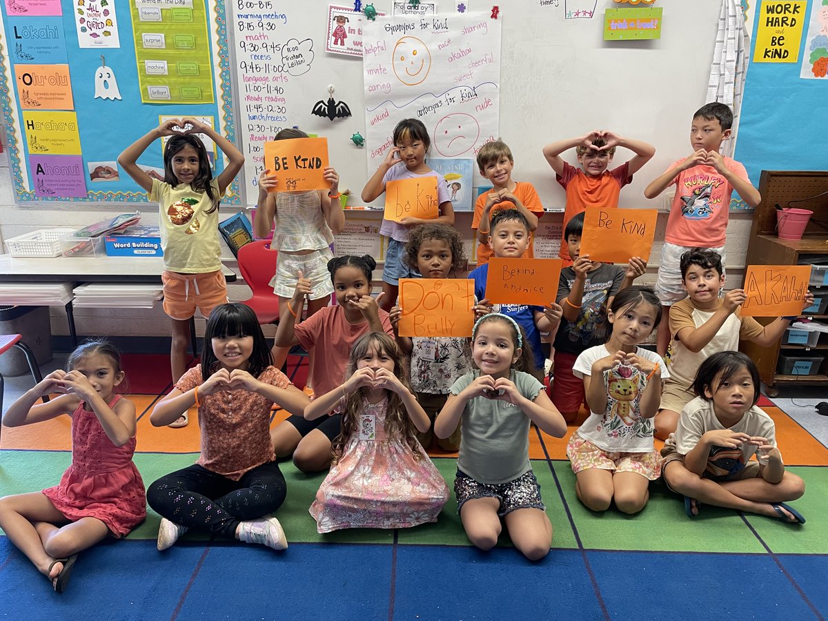 Unity Day at JES Wednesday - October 18, 2023 was Unity Day. JES TEAM members were asked to wear orange clothing and accessories . . . wear their orange lanyards . . . wear their orange bracelets as a symbol of unity, inclusive learning environments, and “Aloha in Action”