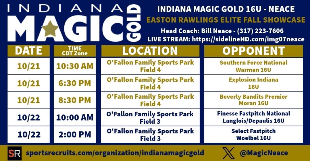 Excited for the good competition this weekend in O’Fallon!! I hope to see you there! @MagicNeace