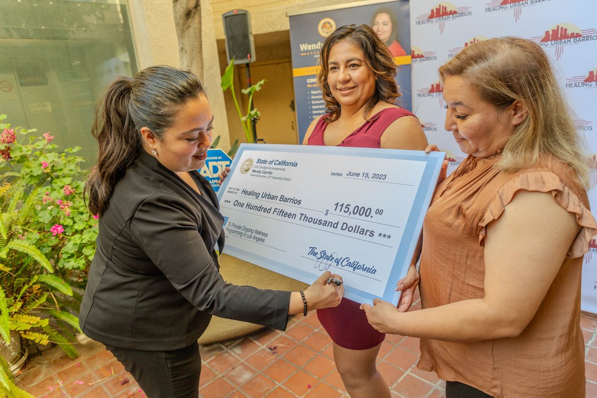 A great morning with @UrbanBarrios in Lincoln Heights! So proud to have secured $115k from our #CABudget to support their mission: a holistic approach towards #restorativejustice, intervention/prevention, re-entry and workforce skills training. It’s life changing work.