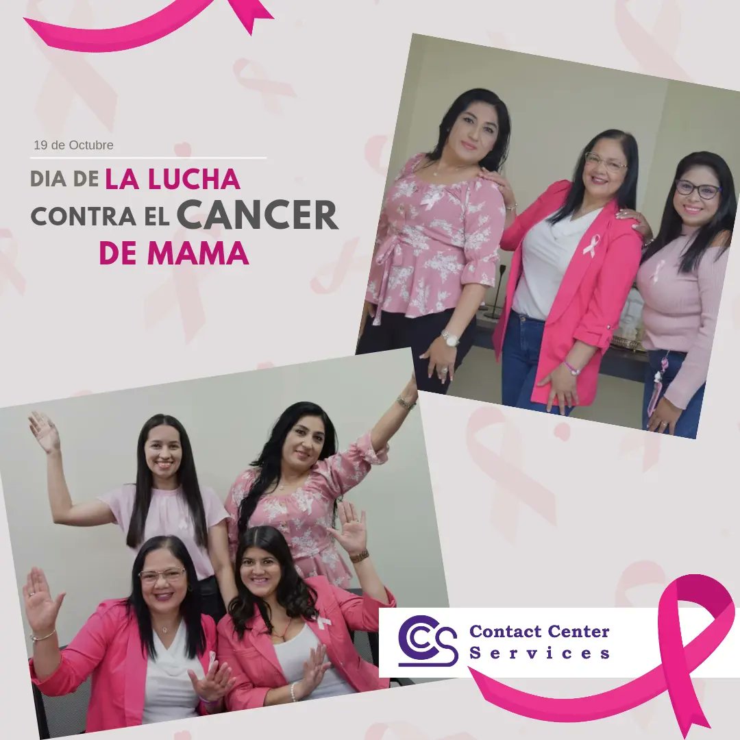 CCS_CCSHonduras's tweet photo. El 19 de octubre

#luchar
#cancerdemama #diadelcancerdemama #luchacontraelcancer #venciendoelmiedo #venciendoelcancer #ccscontactcenterservices #callcenter #callcentertegucigalpa #serviciofinanciero #outsorcingfinanciero #ventas  #cobros https://t.co/f5CzHBjmOH