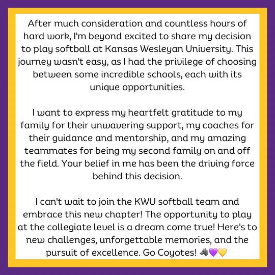 CaliWorsham's tweet photo. #RollYotes @KWUSoftball @kwucoyotes @Coops10RC https://t.co/X38Jm3TkpT