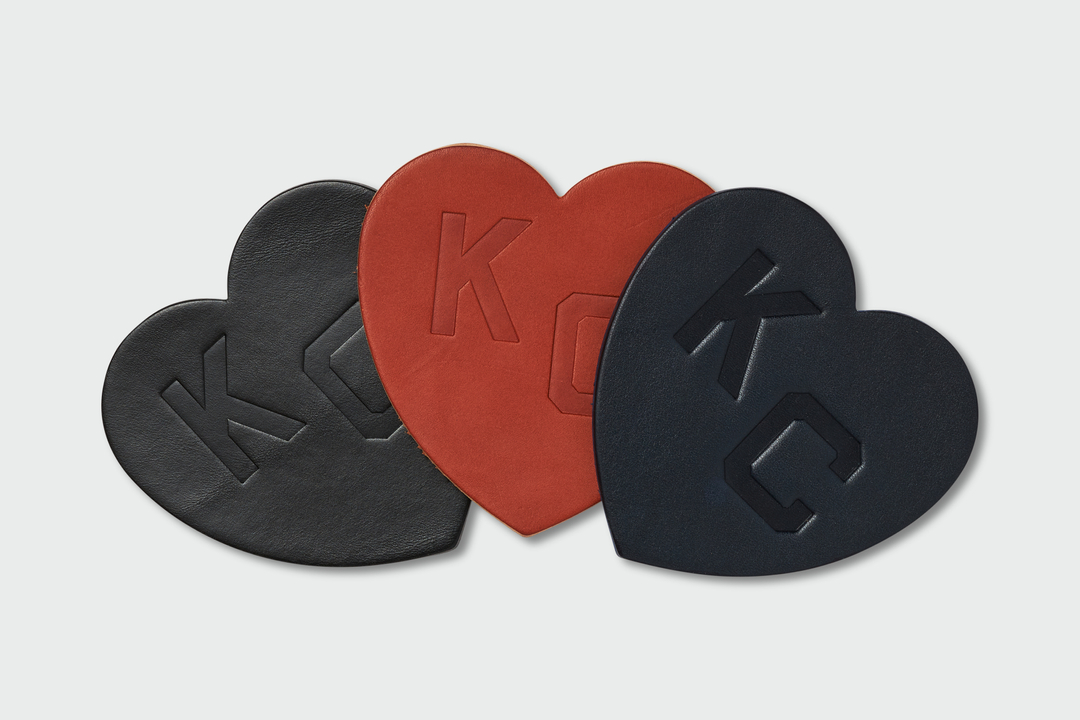 We’re debuting more leather coasters this fall as a nod to Sandlot’s first chapter of high quality, handcrafted leather goods. First up - the Kansas City Monarchs 1942 Heart. 💙🖤🤎