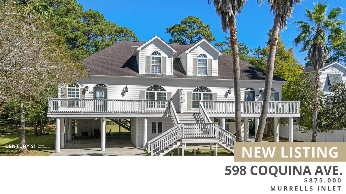 Century21Boling's tweet photo. 📍 New Listing 📍 Take a look at this fantastic new property that just hit the market located at 598 Coquina Ave. in Murrells Inlet. Reach out here or at (843) 997-7126 for more information!

#century21boling #c21 #c21boling #centu... https://t.co/iQXajmXRD1 https://t.co/xD6dqXyVIM